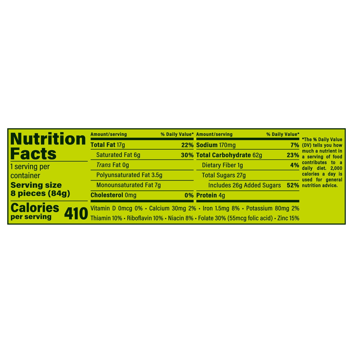 Marinela Principe Lime Flavored Sandwich Cookies, 8 count, 2.96 oz