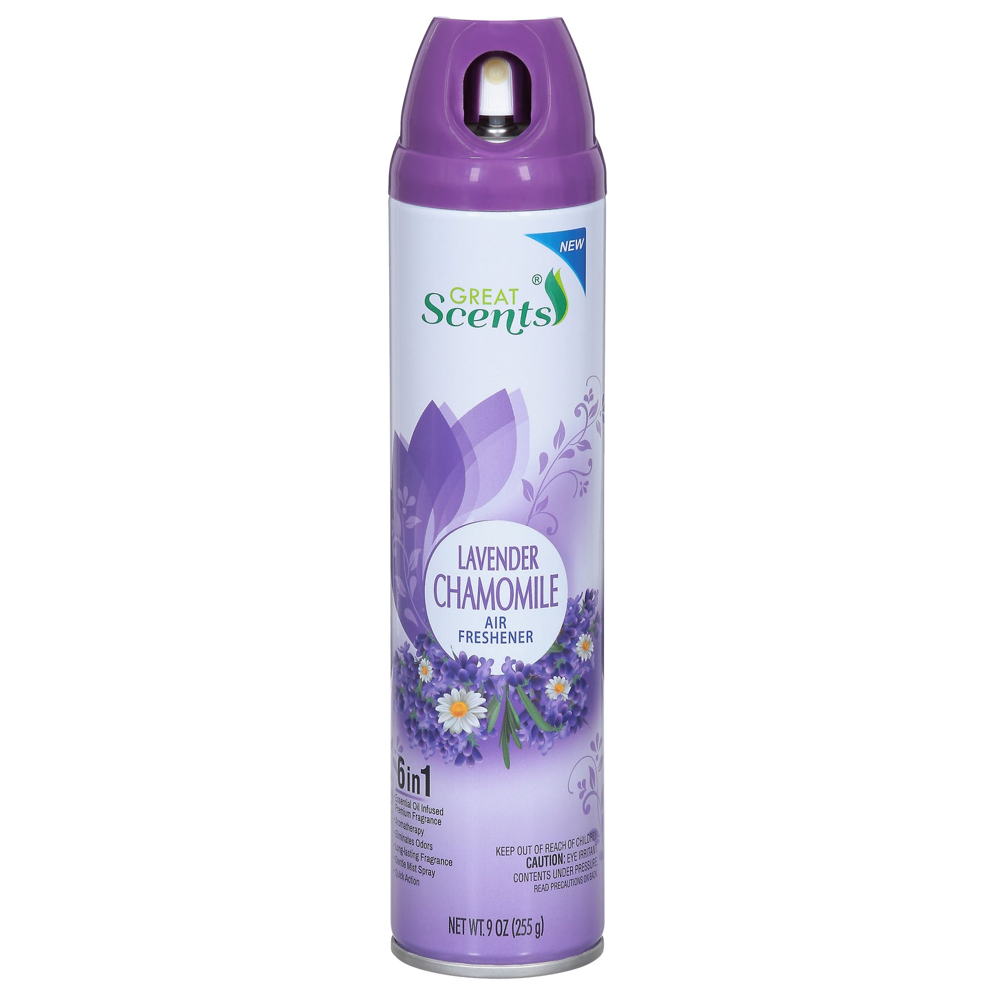 Ambientador Great Scents 6 en 1 de lavanda y manzanilla, 255 ml