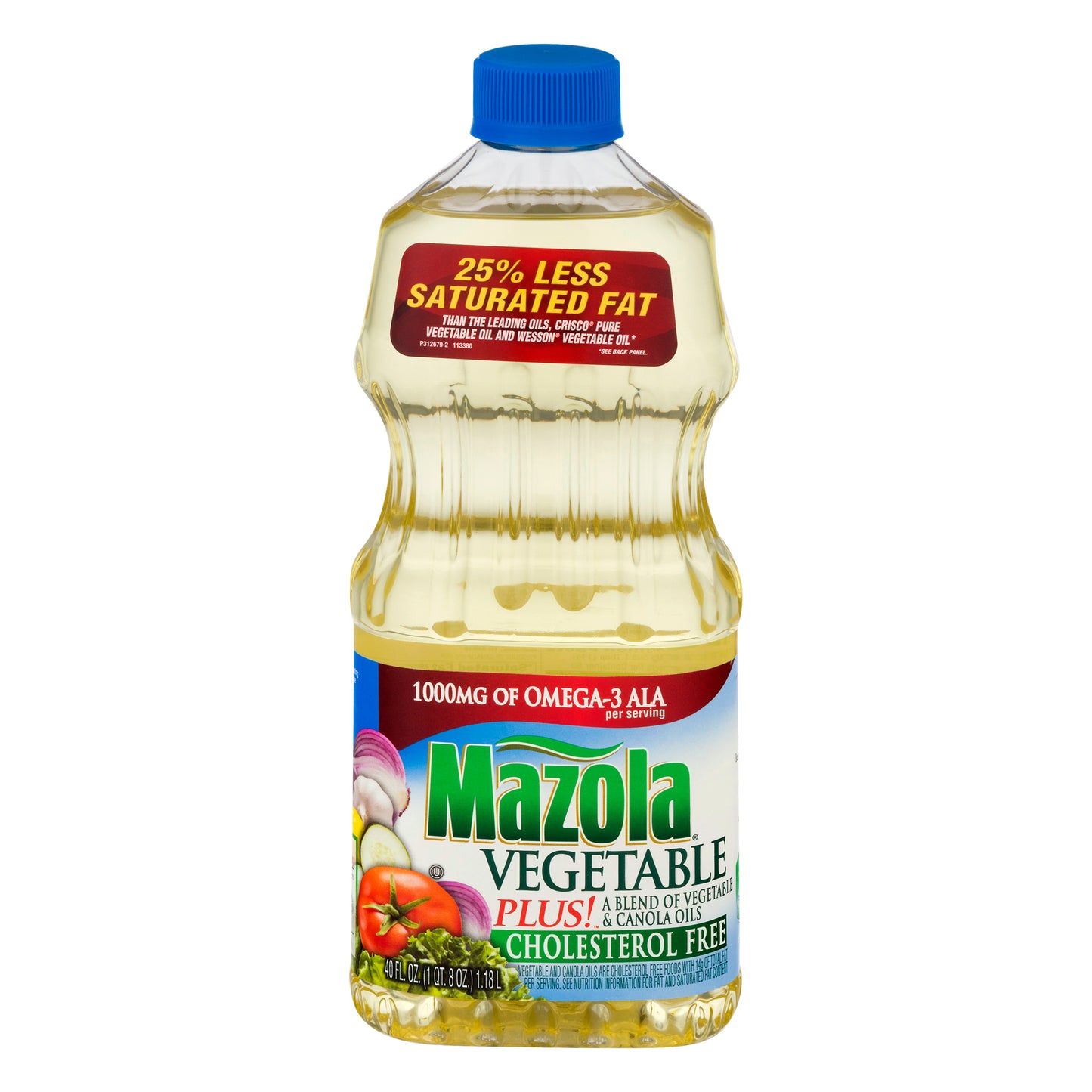 Mazola Sin Colesterol Vegetal Plus 40 oz