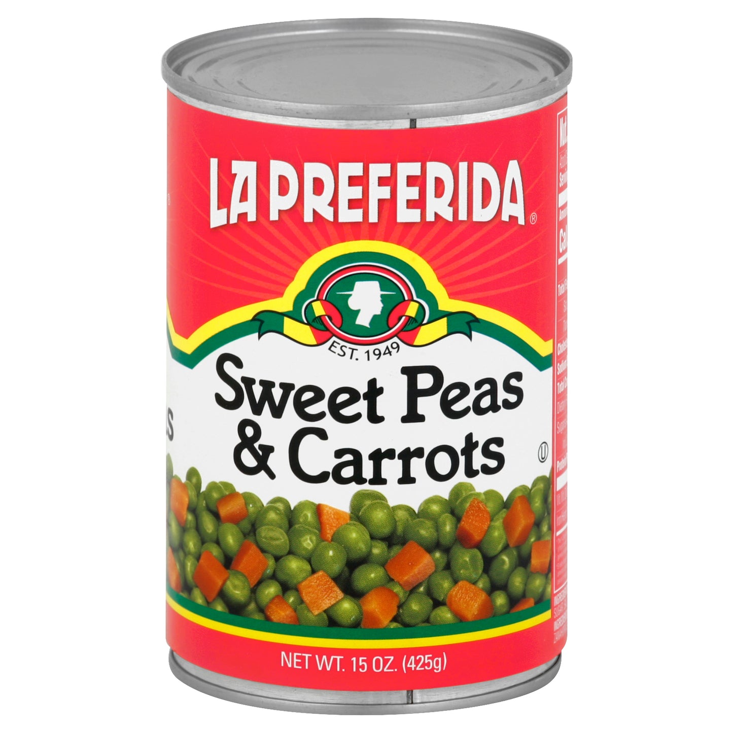 La Preferida Guisantes Dulces y Zanahorias 15 oz