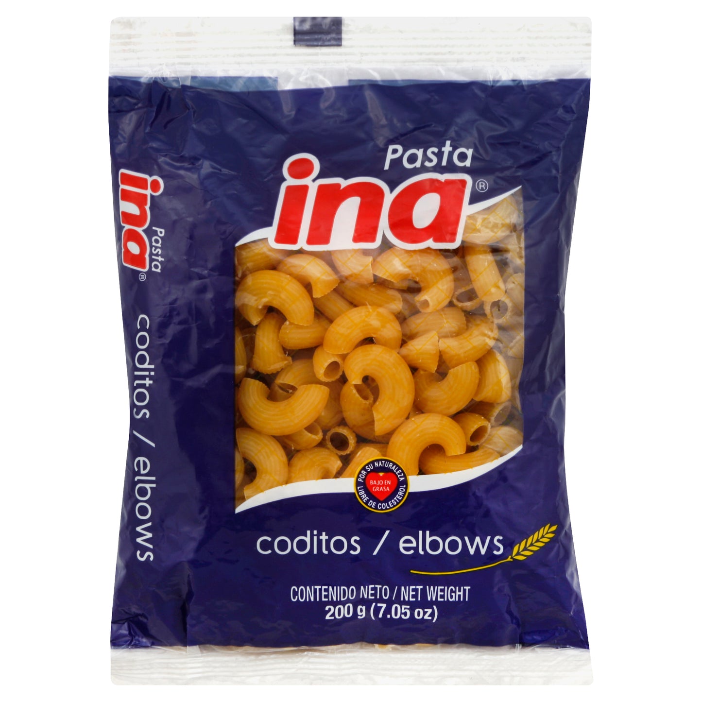 Pasta de codos INA 7.05 oz