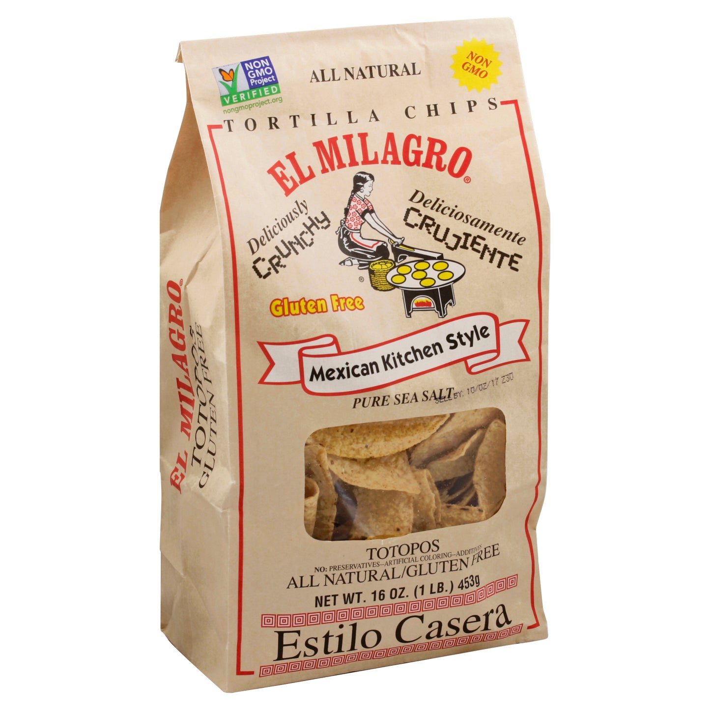 Chips de tortilla El Milagro 16 oz