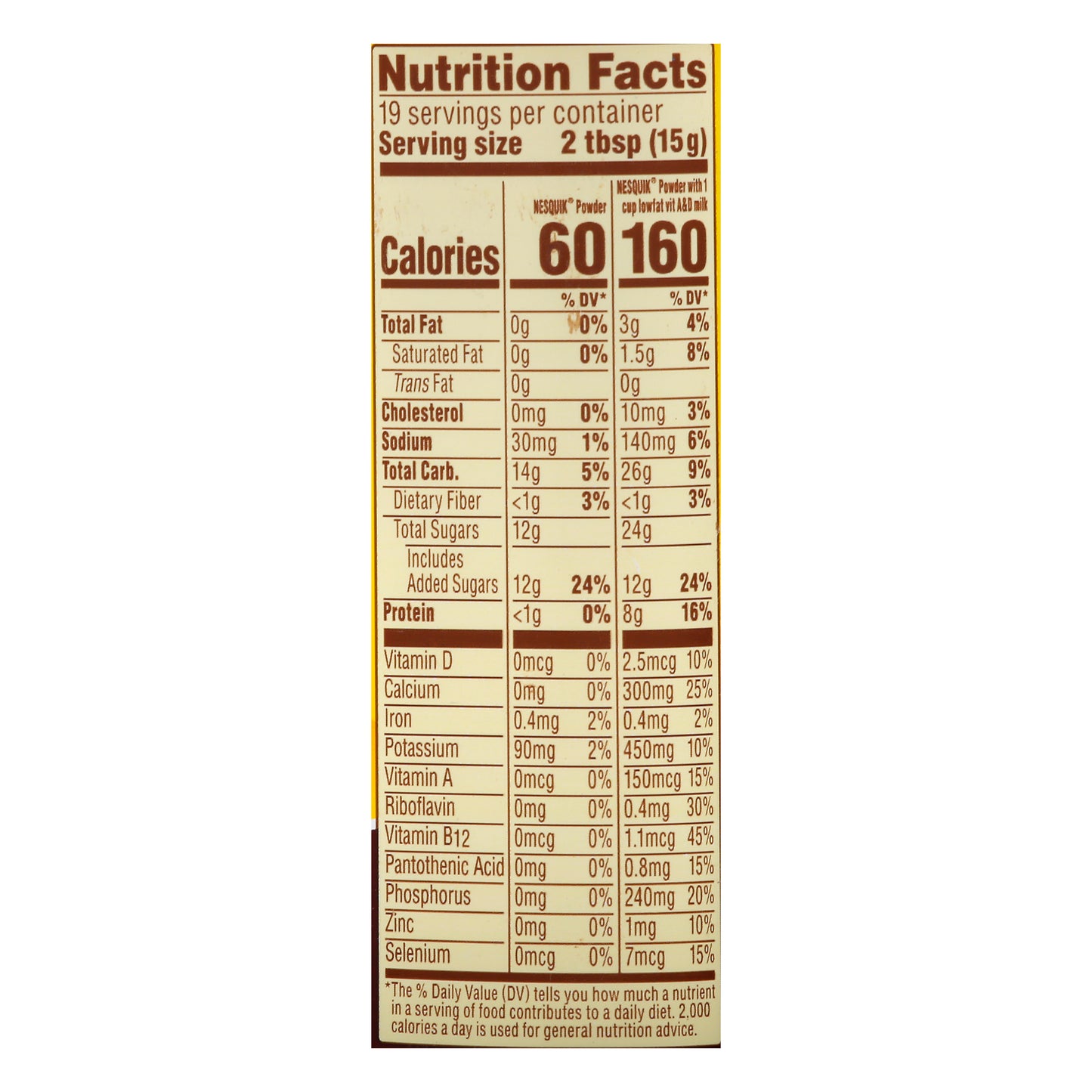 Nesquik Chocolate Sabor Bebida en Polvo 10 oz