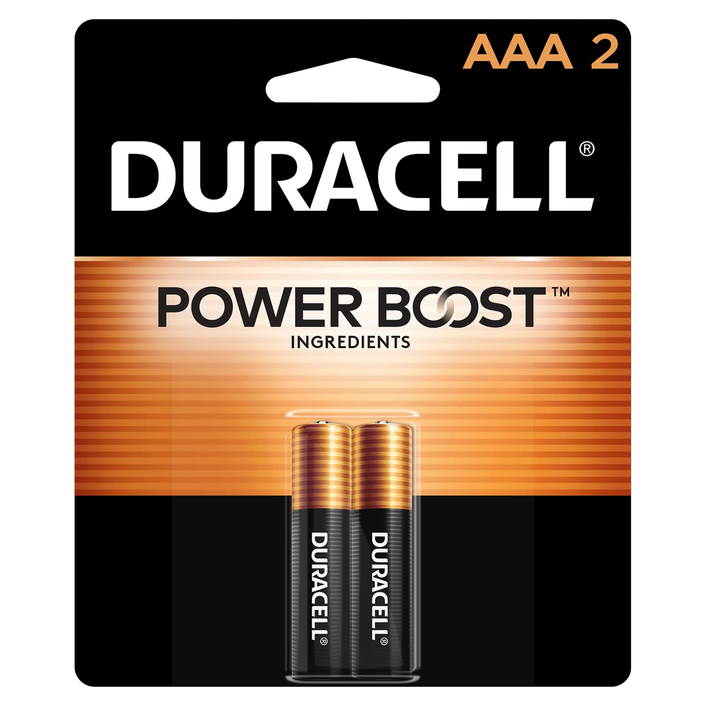 Pilas alcalinas Duracell Coppertop AAA, paquete de 2