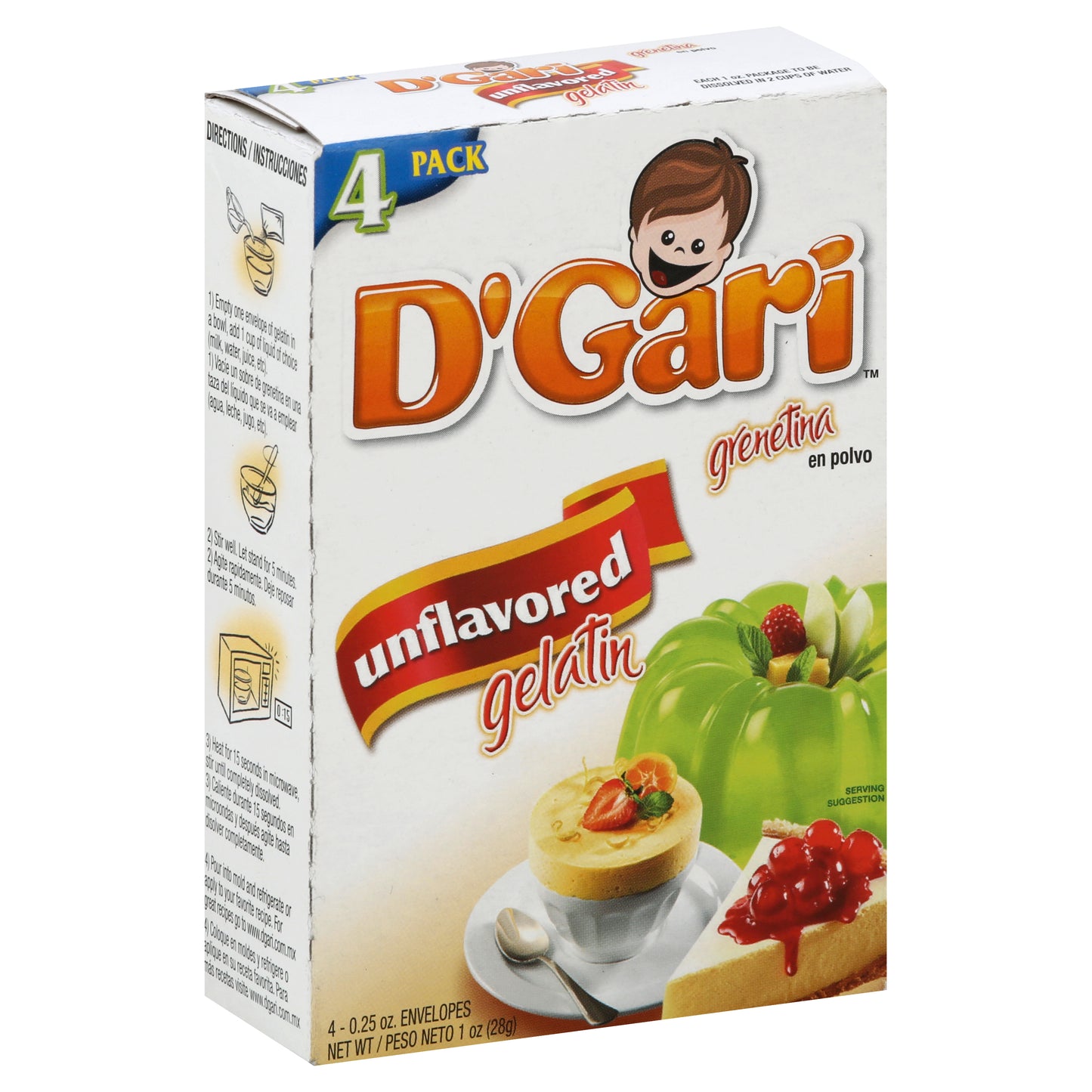 Gelatina D'Gari 4 unidades