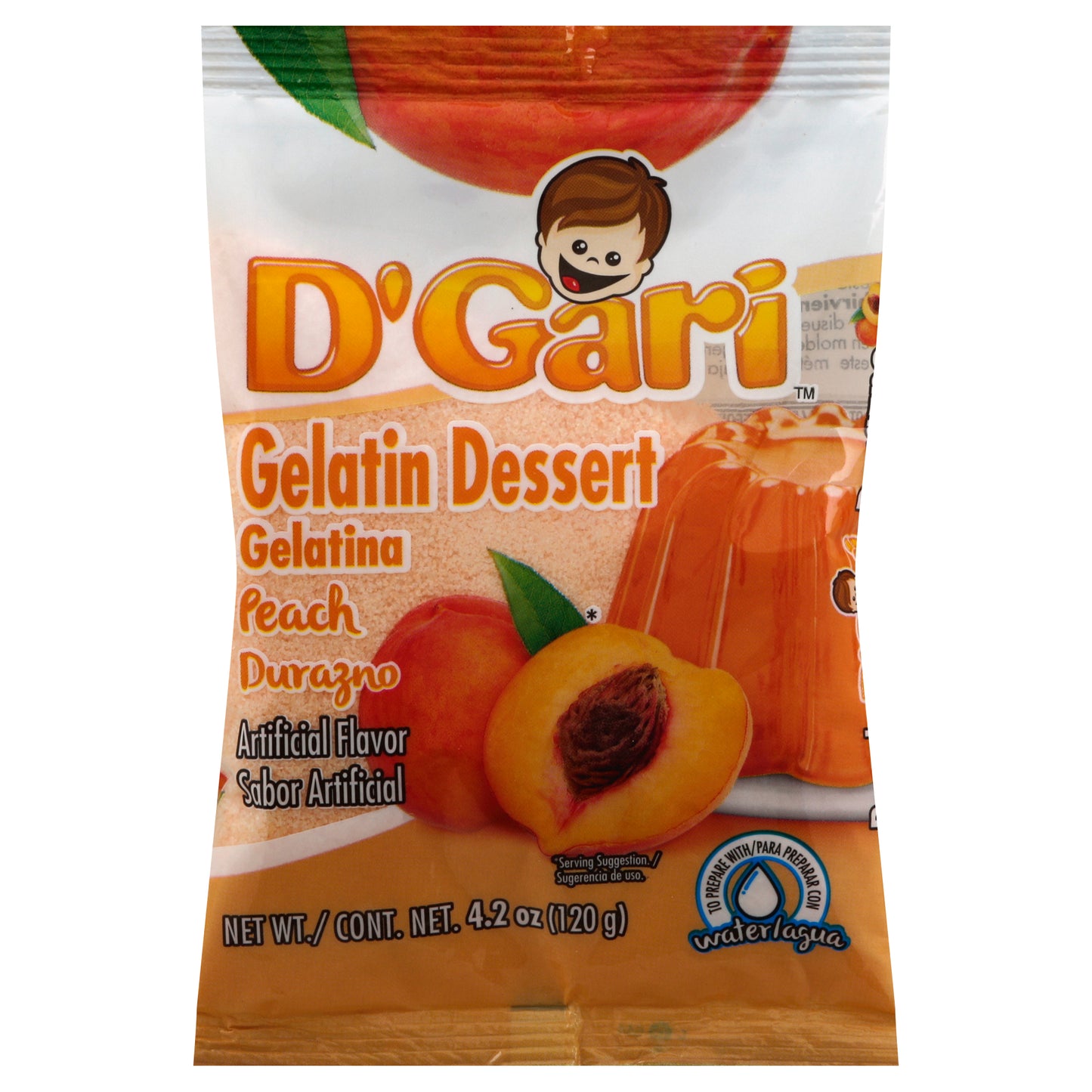 Gelatina de melocotón D'Gari, 119 g