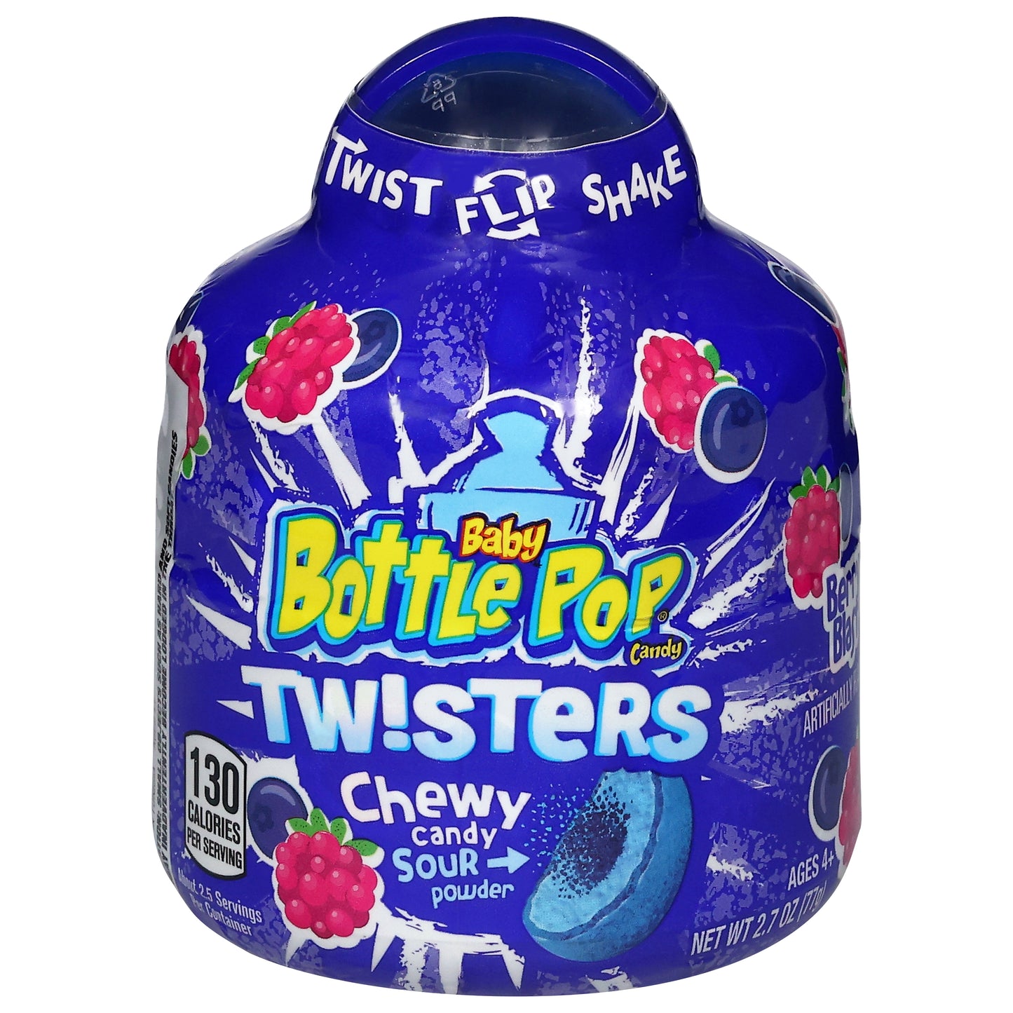 Baby Bottle Pop Twisters Chewy Berry Blast Candy 2.7 oz