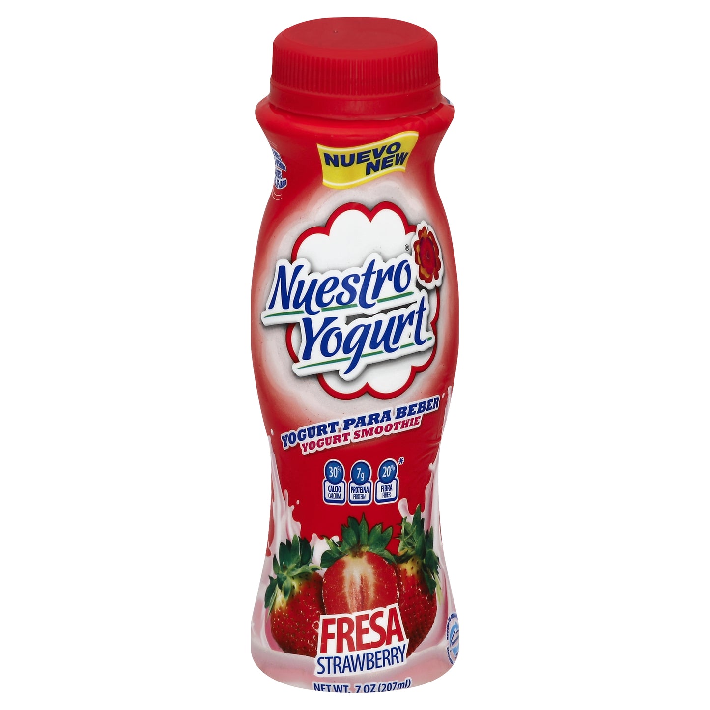 Nuestro Queso Batido de yogur de fresa 7 oz