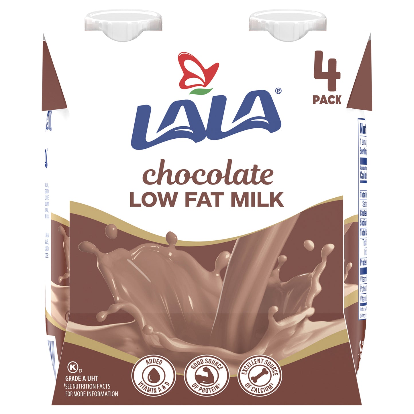 Leche con chocolate baja en grasa Lala, 4 unidades