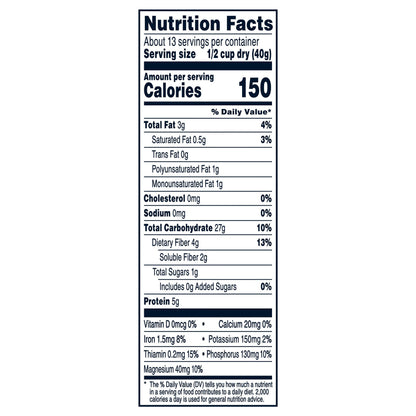 Quaker Whole Grain Oats Quick 1-Minute Oats 18 Oz