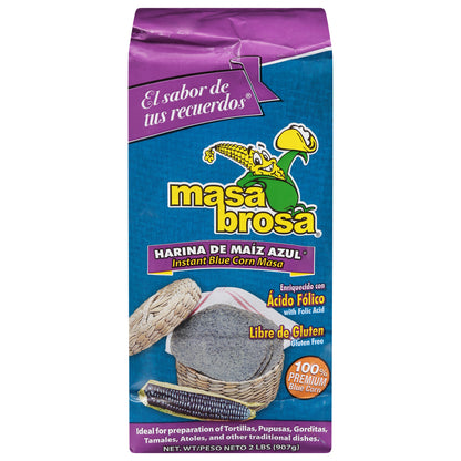 Masa Brosa Masa Instantánea de Maíz Azul 2 lb