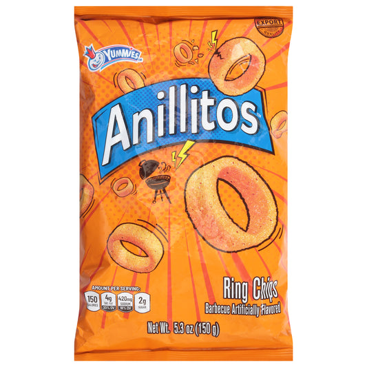 Yummies Anillitos Barbecue Ring Chips 5.3 oz