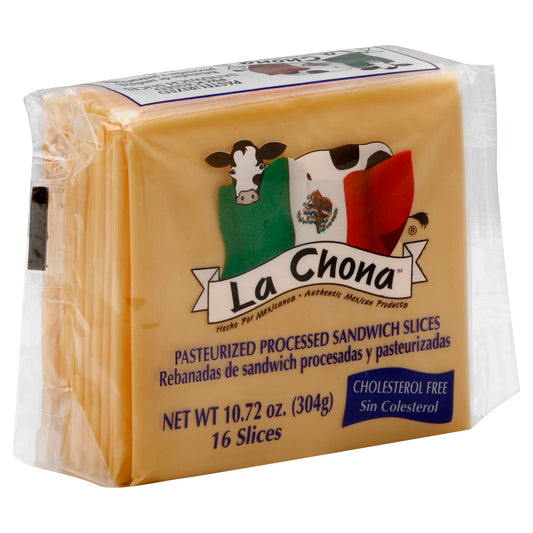 Queso procesado pasteurizado La Chona 16 unidades