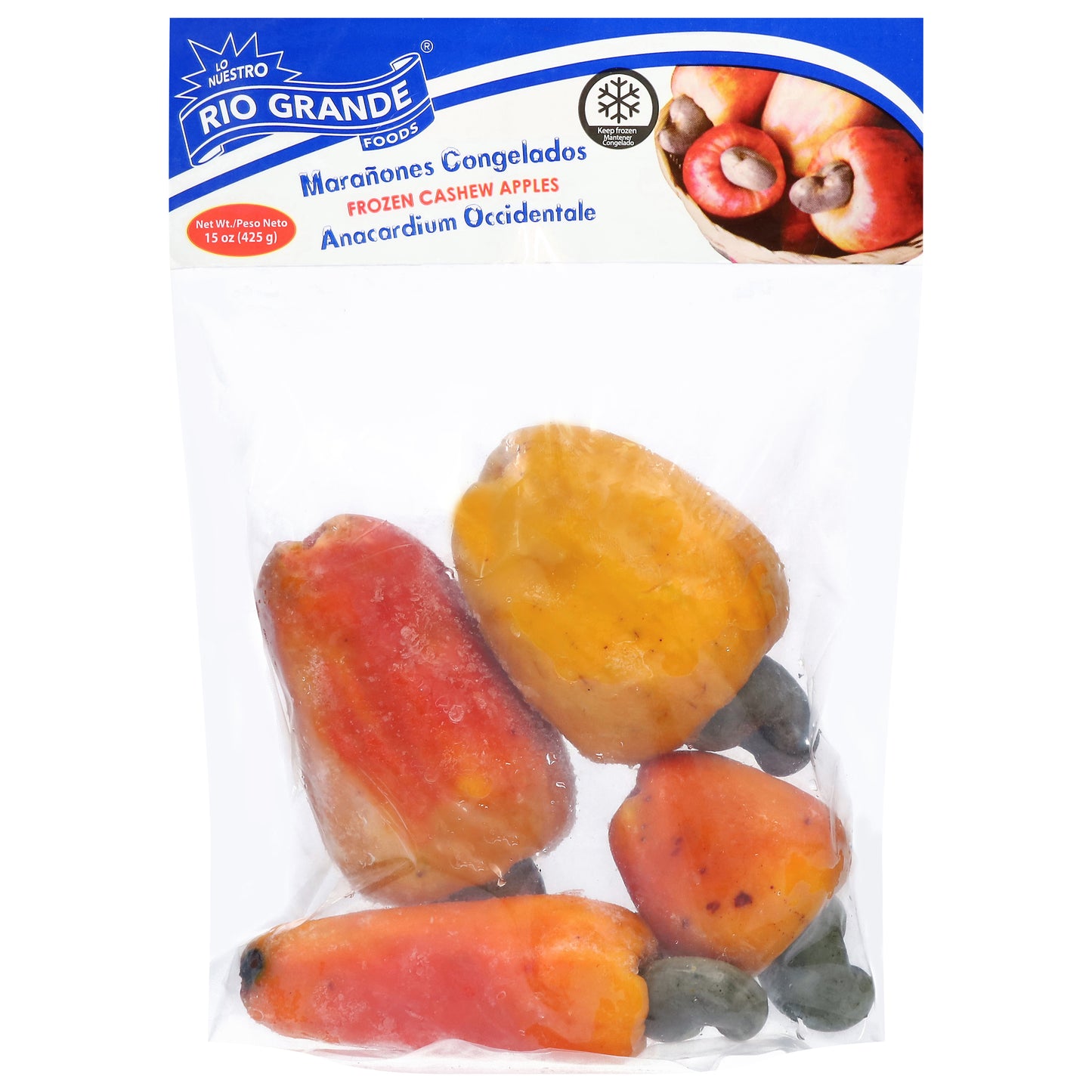 Manzanas de anacardo congeladas Rio Grande Foods de 15 onzas