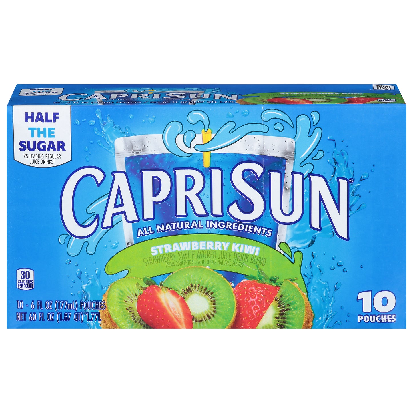 Capri Sun, mezcla de zumo con sabor a fresa y kiwi, 10 sobres de 177 ml (6 onzas líquidas)