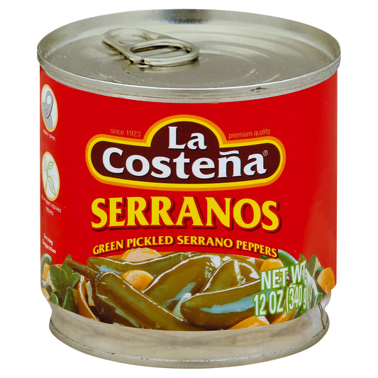 Serranos La Costeña 12 oz