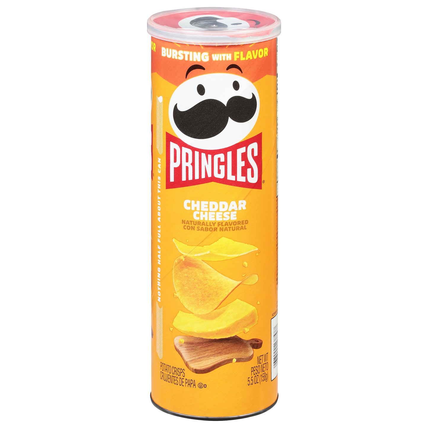 Papas fritas Pringles sabor queso cheddar de 156 g (5.5 oz)