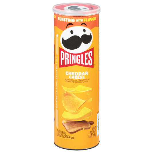 Papas fritas Pringles sabor queso cheddar de 156 g (5.5 oz)