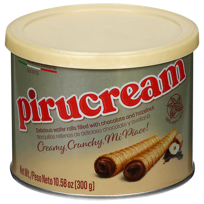 Barquillos de chocolate y avellana Pirucream de 10.58 onzas