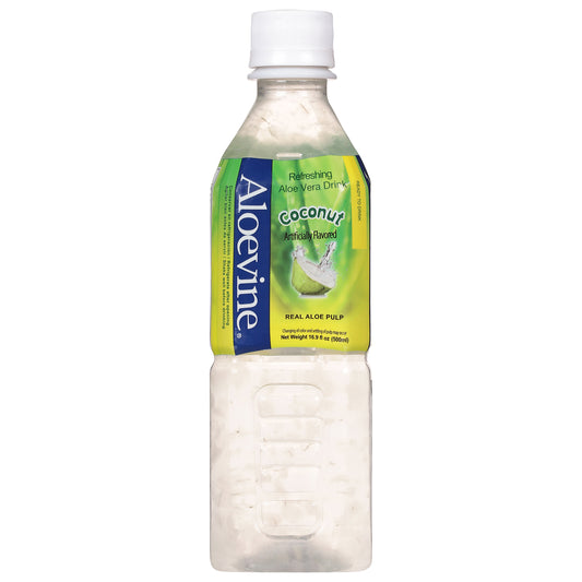 Bebida refrescante de coco y aloe vera Aloevine de 16.9 onzas líquidas