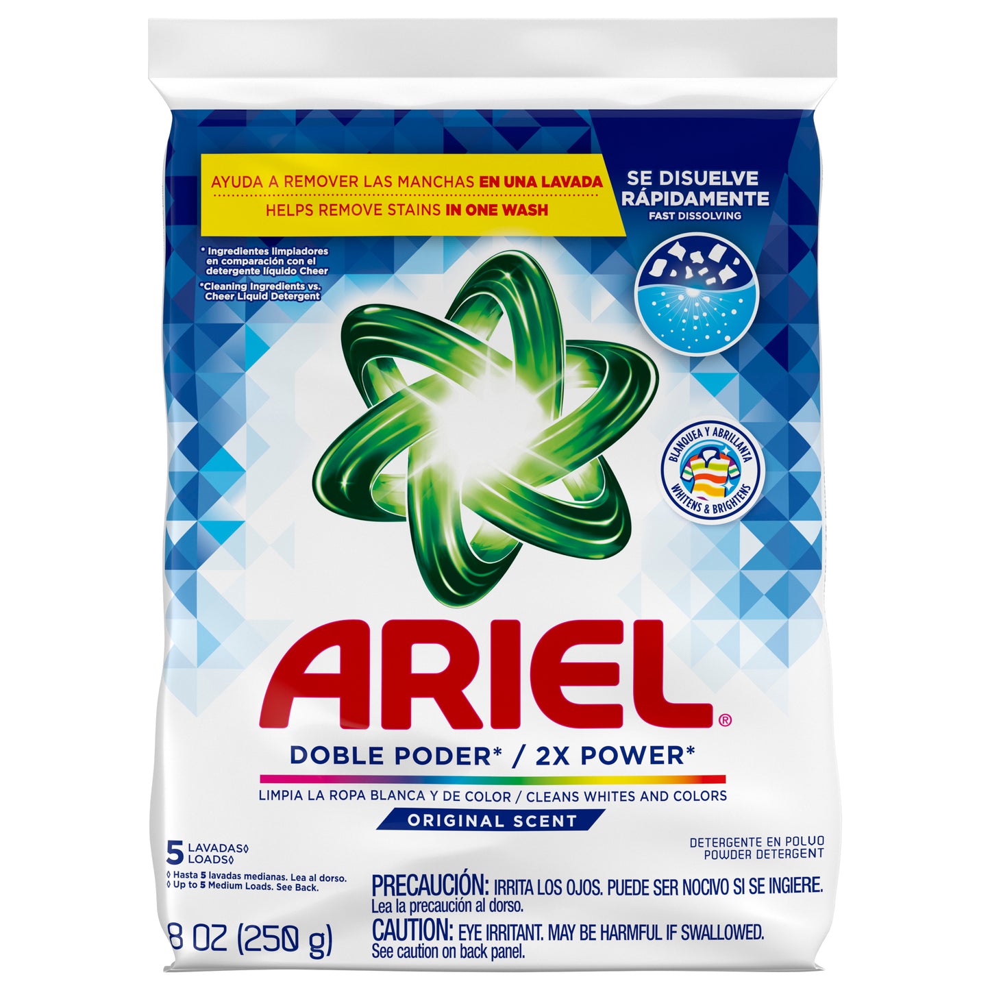 Ariel Powder Laundry Detergent, Original Scent, .25 kg, 5 Loads