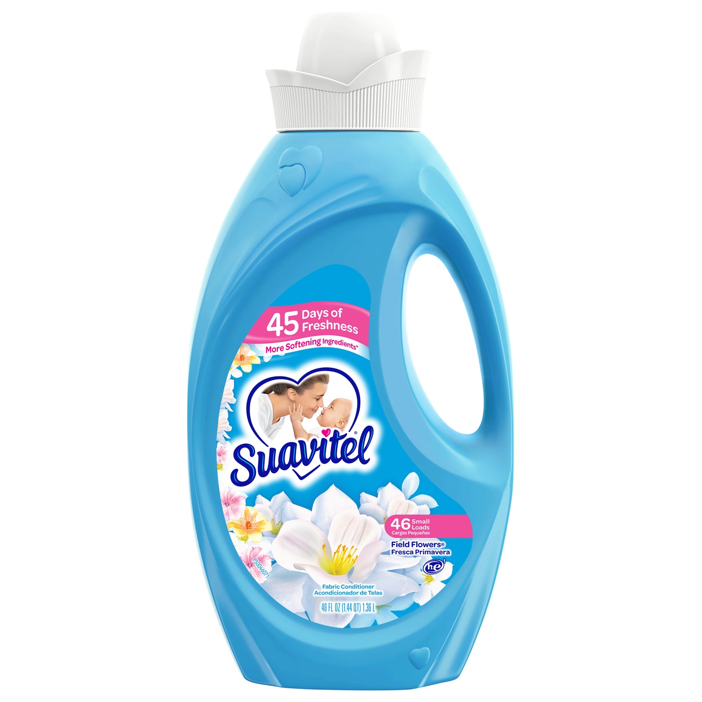Suavizante de telas Suavitel, Flores silvestres, 46 oz.