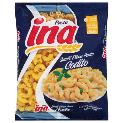 Pasta de codo pequeña Ina, 7.05 oz