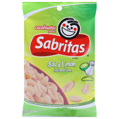 Cacahuetes Sabritas con sabor a sal y lima 7 oz