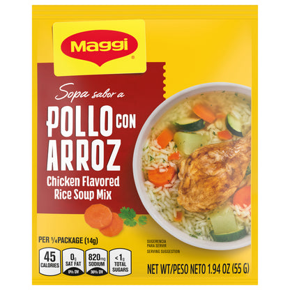 Paquete de 1.94 oz de mezcla para sopa de arroz con sabor a pollo MAGGI