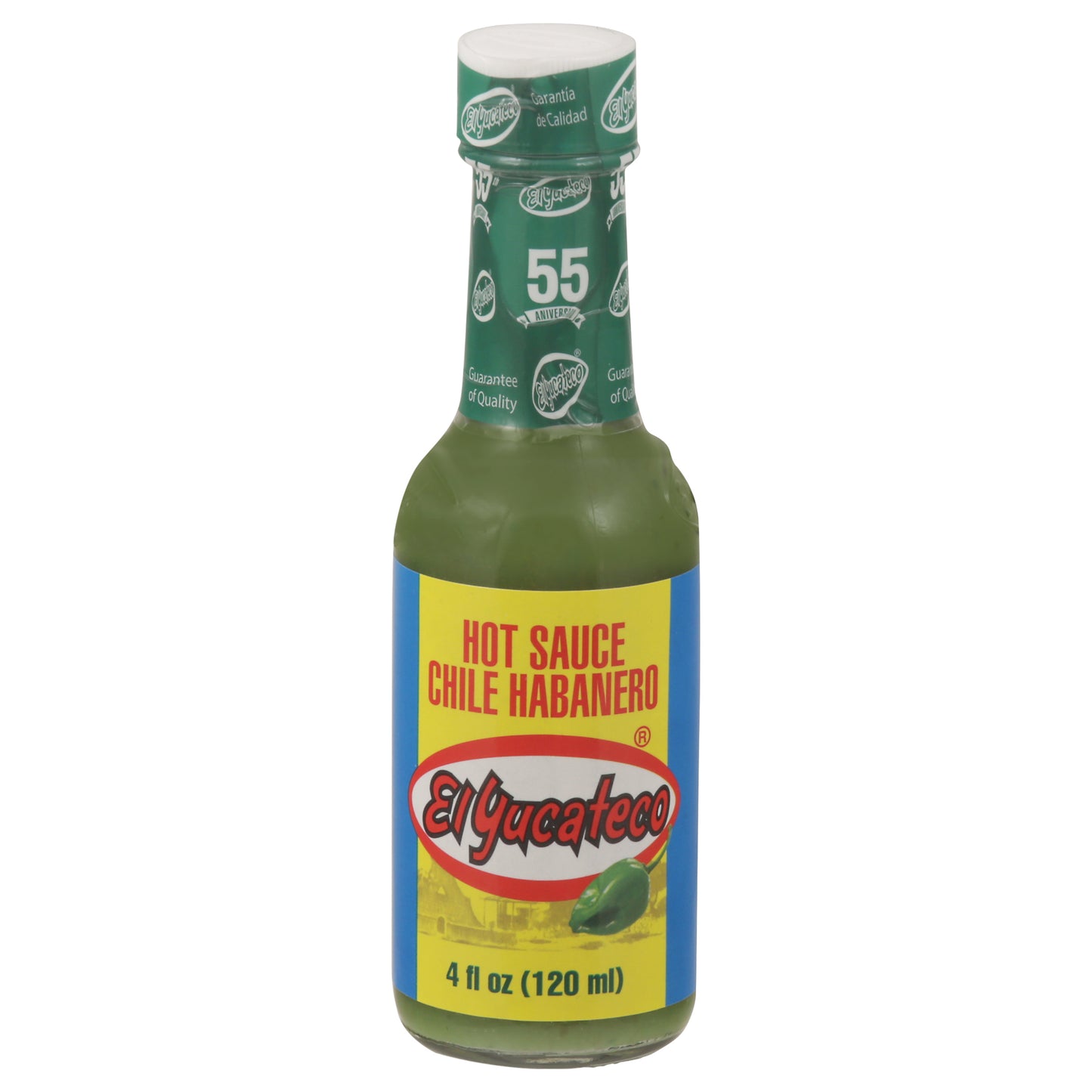 Salsa picante de chile habanero El Yucateco 4 fl oz - VERDE