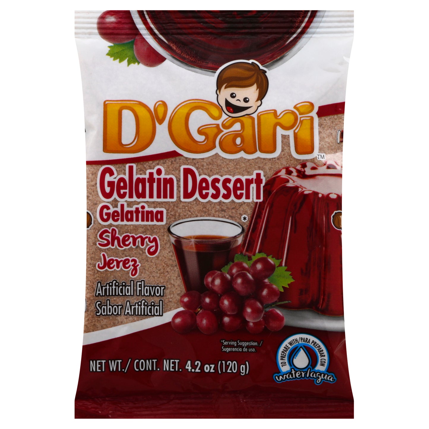 Postre de gelatina D'Gari 120 g - Jerez
