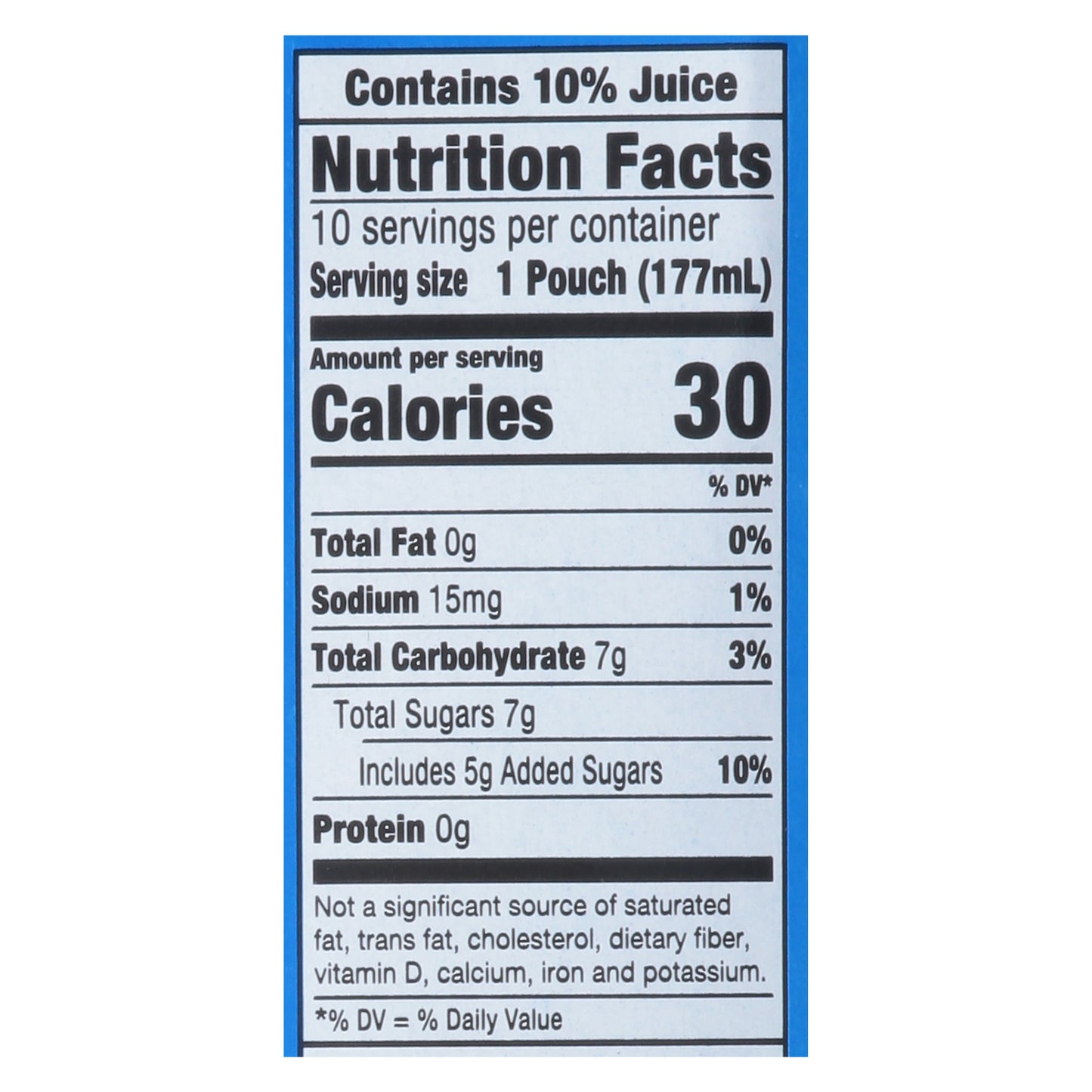Capri Sun, mezcla de zumo con sabor a fresa y kiwi, 10 sobres de 177 ml (6 onzas líquidas)
