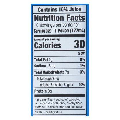 Capri Sun, mezcla de zumo con sabor a fresa y kiwi, 10 sobres de 177 ml (6 onzas líquidas)