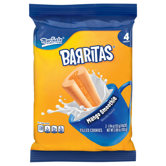Marinela Barritas Mango Smoothie Filled Cookies, 4 count, 3.88 oz