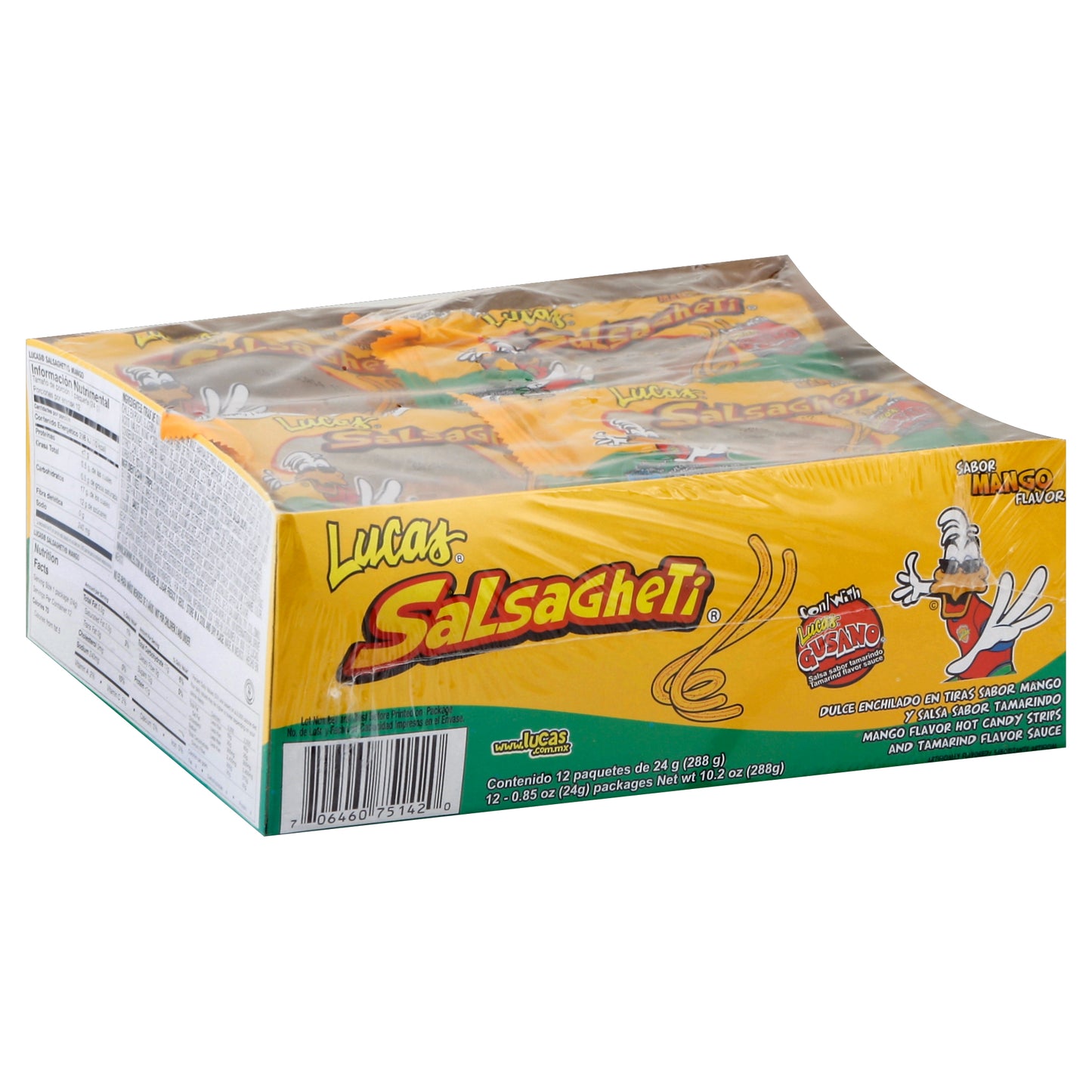 Lucas Candy Mango Strips 12 ea