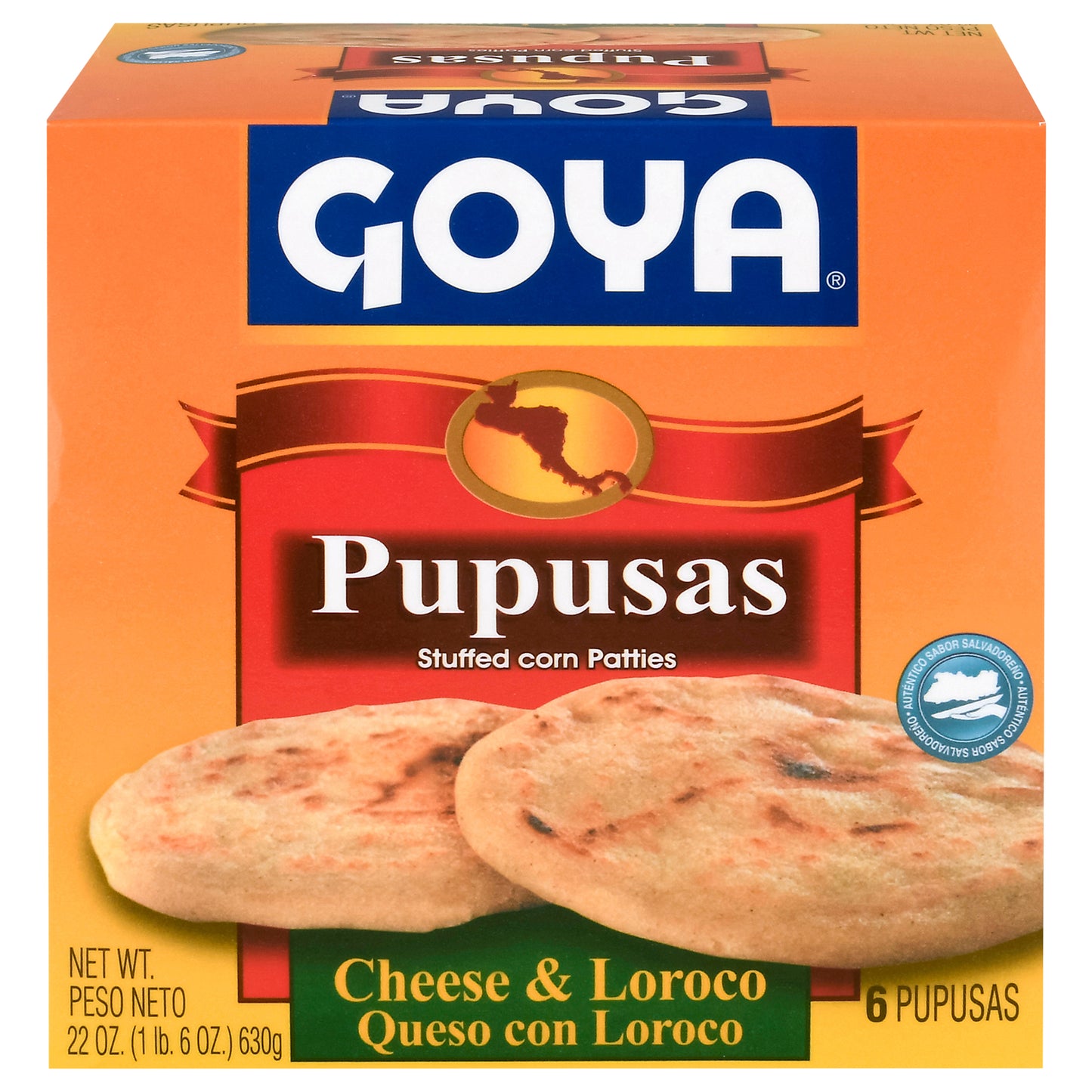 Goya Cheese & Loroco Pupusas 6 Each
