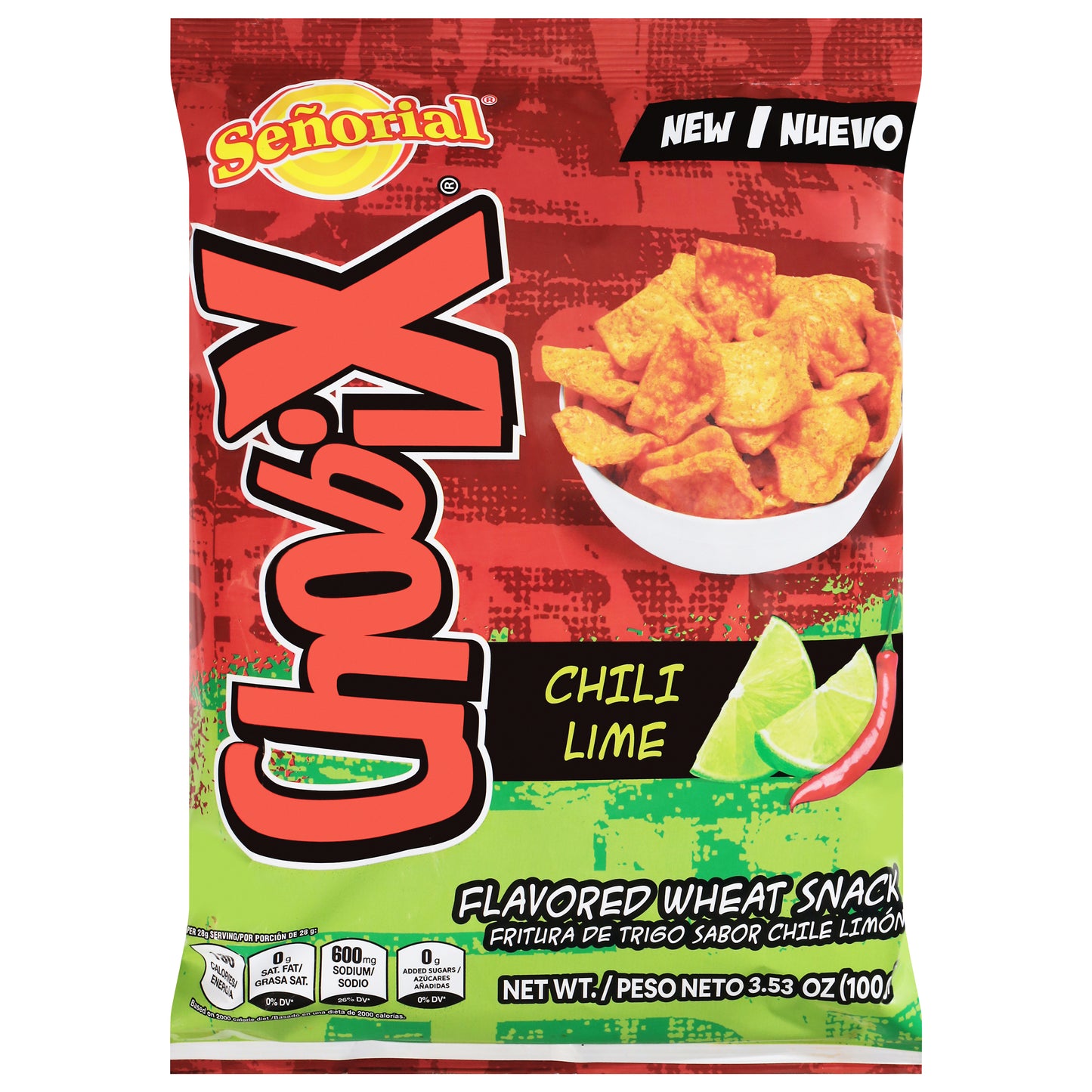 Chobix Chili Lime Flavored Wheat Snack 3.53 oz