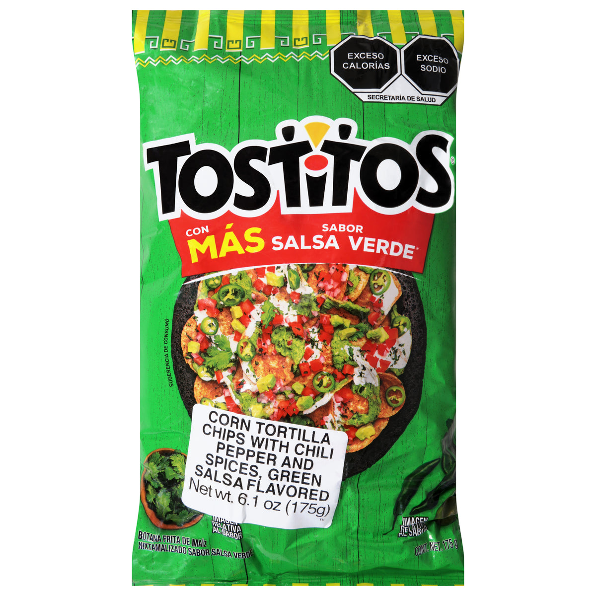 Tostitos Green Salsa Flavored Corn Tortilla Chips 6.1 oz