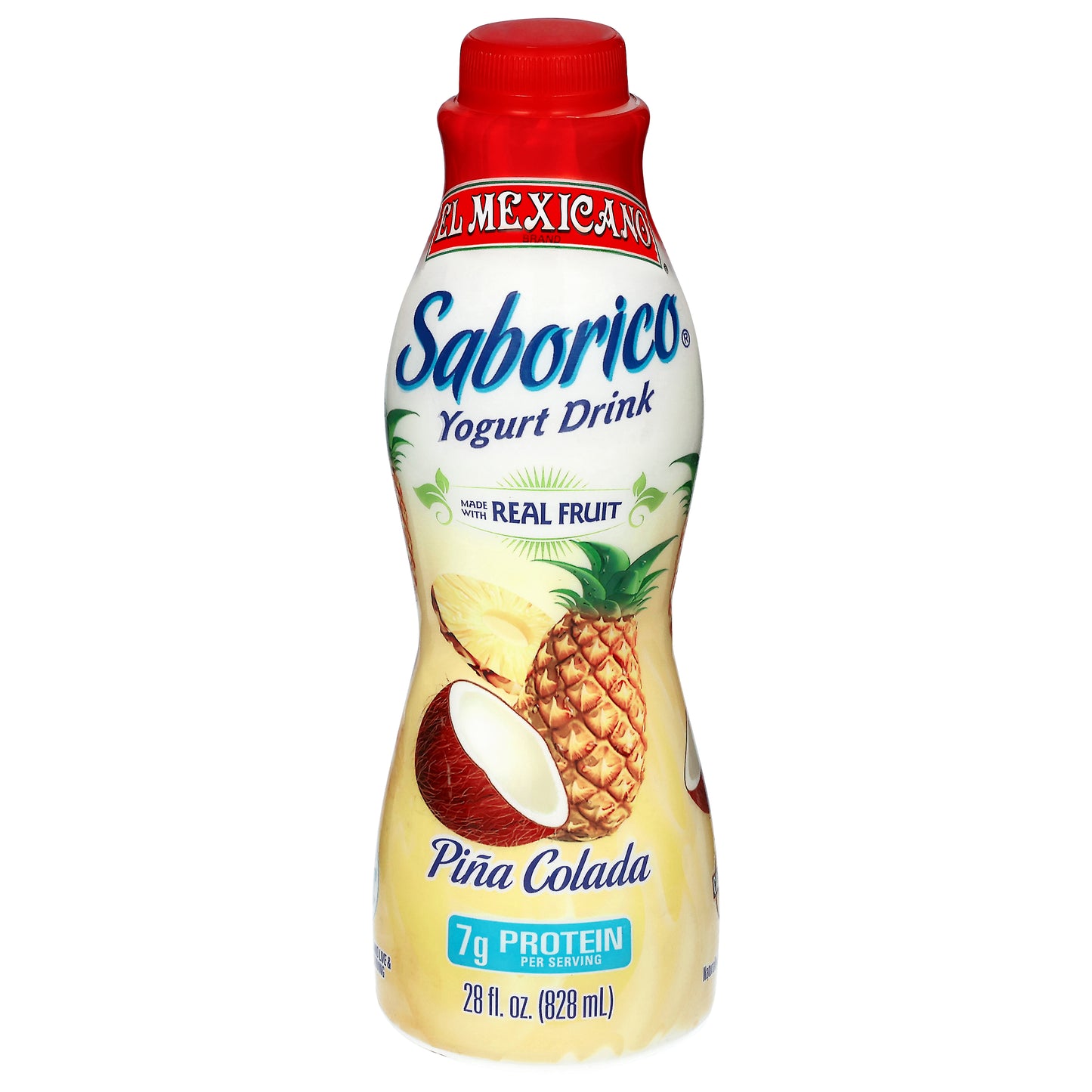 El Mexicano Saborico Bebida de yogur de piña colada 28 fl oz