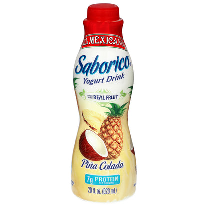 El Mexicano Saborico Bebida de yogur de piña colada 28 fl oz