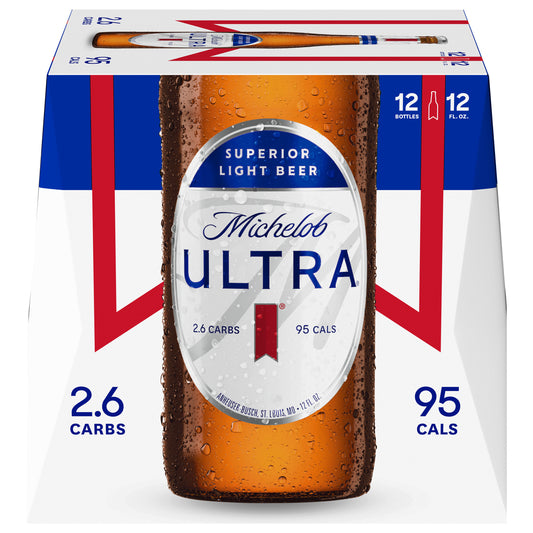 Cerveza Michelob Ultra Superior Light, 12 botellas de 355 ml (12 onzas líquidas)