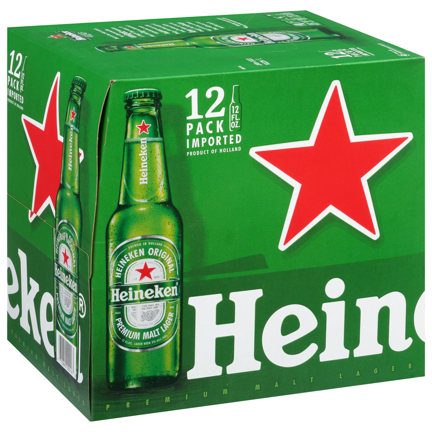 Heineken, paquete de 12 cervezas Heineken Premium Malt Lager Original (12 unidades)