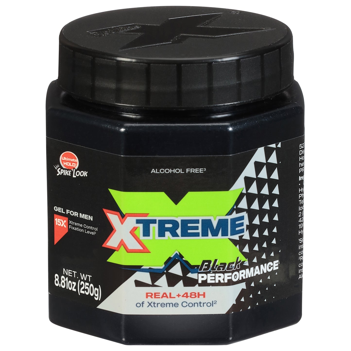 Gel de peinado Xtreme Mens Black Performance de 8.81 onzas