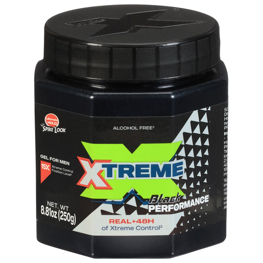 Gel de peinado Xtreme Mens Black Performance de 8.81 onzas