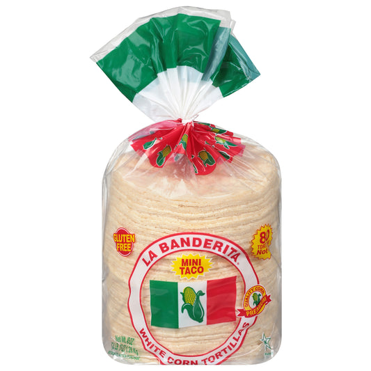 La Banderita Mini Taco Tortillas de Maíz Blanco 45 oz