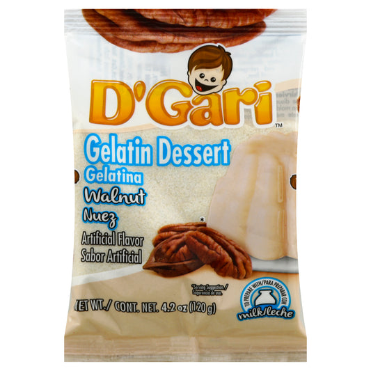 Postre de gelatina D'Gari 4.2 oz - Nuez