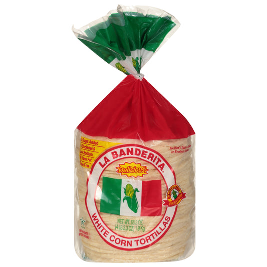 Tortillas de Maíz Blanco La Banderita 66.3 oz