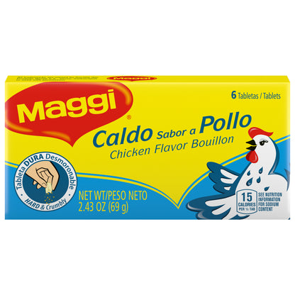 Caldo de pollo Maggi sabor 6 unidades