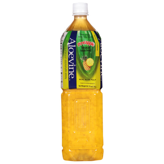 Bebida refrescante de piña y aloe vera Aloevine 50.7 fl oz