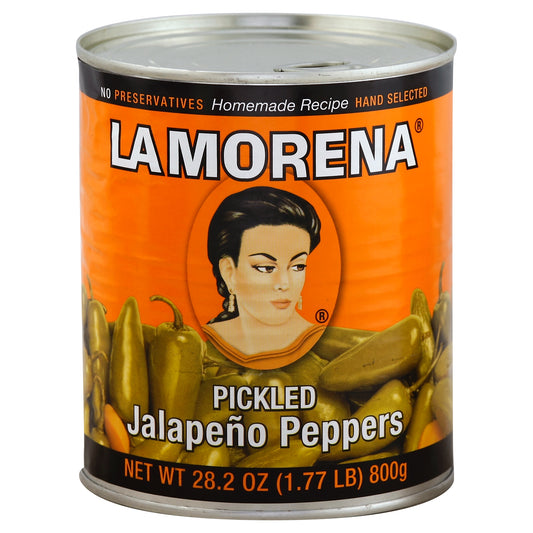 Pimientos jalapeños encurtidos La Morena de 28.2 onzas
